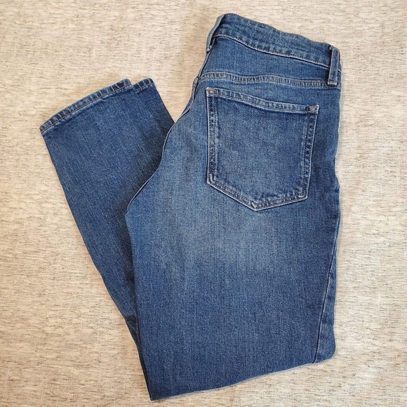 Old Navy Denim - Old Navy Womens Jean Size 8 High Rise OG Straight Secret Slim Pockets Blue Denim